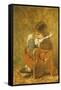 The Favorite Doll-Hermann Kaulbach-Framed Stretched Canvas