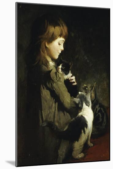 The Favorite Kitten-Abbott Handerson Thayer-Mounted Giclee Print