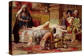 The Favourite of the Harem-Gyula Tornai-Stretched Canvas