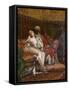 The Favourite (Oil on Canvas)-Paul Louis Bouchard-Framed Stretched Canvas