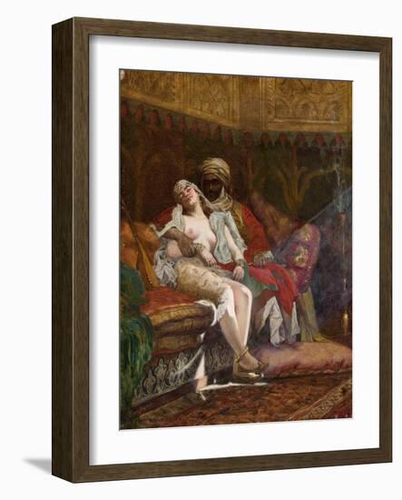 The Favourite (Oil on Canvas)-Paul Louis Bouchard-Framed Giclee Print