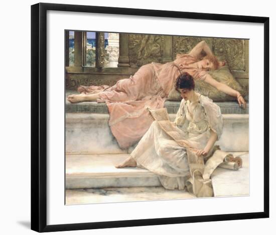 The Favourite Poet, 1888-Sir Lawrence Alma-Tadema-Framed Premium Giclee Print