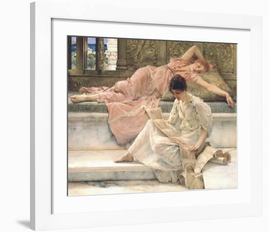 The Favourite Poet, 1888-Sir Lawrence Alma-Tadema-Framed Premium Giclee Print