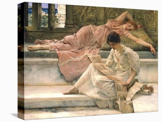 The Favourite Poet, 1888-Sir Lawrence Alma-Tadema-Stretched Canvas