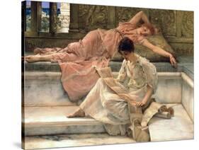 The Favourite Poet, 1888-Sir Lawrence Alma-Tadema-Stretched Canvas