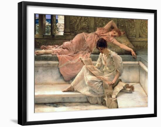 The Favourite Poet, 1888-Sir Lawrence Alma-Tadema-Framed Giclee Print