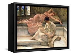 The Favourite Poet, 1888-Sir Lawrence Alma-Tadema-Framed Stretched Canvas