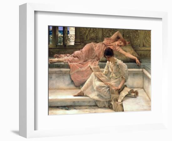 The Favourite Poet, 1888-Sir Lawrence Alma-Tadema-Framed Giclee Print