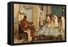 The Favourites of Emperor Honorius, C.1883-John William Waterhouse-Framed Stretched Canvas