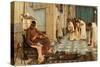The Favourites of Emperor Honorius, C.1883-John William Waterhouse-Stretched Canvas