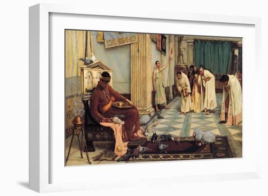 The Favourites of the Emperor Honorius, 1883-John William Waterhouse-Framed Giclee Print