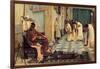 The Favourites of the Emperor Honorius, 1883-John William Waterhouse-Framed Giclee Print