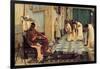 The Favourites of the Emperor Honorius, 1883-John William Waterhouse-Framed Giclee Print