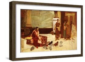 The Favourites of the Emperor Honorius (Ad 384-423)-Sir Lawrence Alma-Tadema-Framed Giclee Print