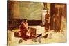 The Favourites of the Emperor Honorius (Ad 384-423)-John William Waterhouse-Stretched Canvas