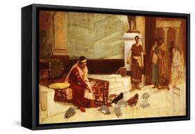 The Favourites of the Emperor Honorius (Ad 384-423)-John William Waterhouse-Framed Stretched Canvas