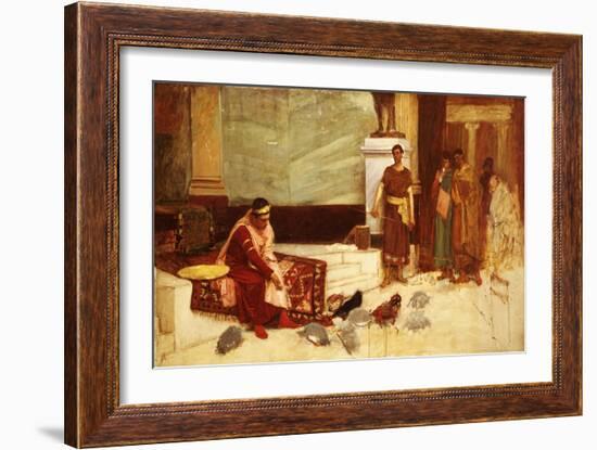 The Favourites of the Emperor Honorius (Ad 384-423)-John William Waterhouse-Framed Giclee Print