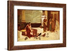 The Favourites of the Emperor Honorius (Ad 384-423)-John William Waterhouse-Framed Giclee Print