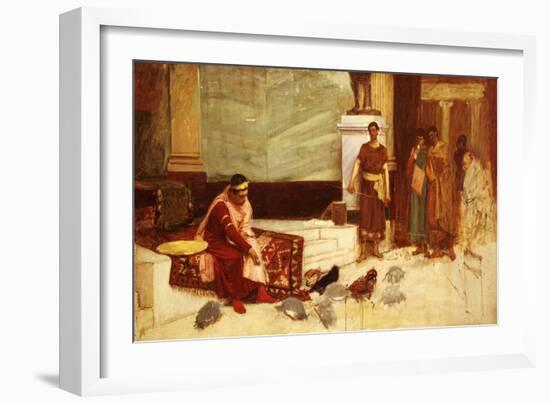 The Favourites of the Emperor Honorius-John William Waterhouse-Framed Giclee Print