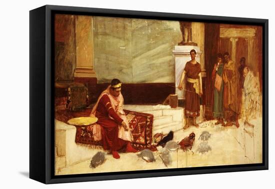 The Favourites of the Emperor Honorius-John William Waterhouse-Framed Stretched Canvas