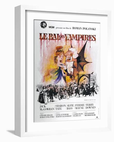 The Fearless Vampire Killers, (aka Le Bal des Vampires), French poster, 1967-null-Framed Art Print