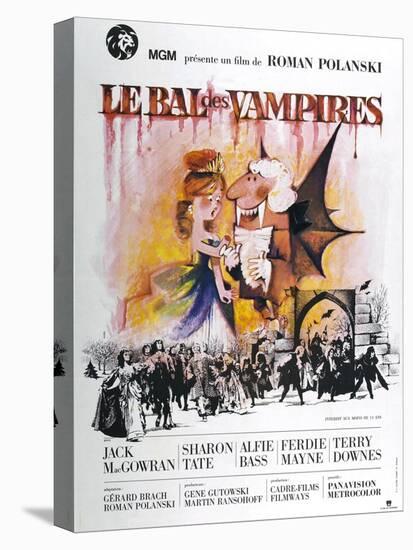 The Fearless Vampire Killers, (aka Le Bal des Vampires), French poster, 1967-null-Stretched Canvas