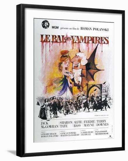 The Fearless Vampire Killers, (aka Le Bal des Vampires), French poster, 1967-null-Framed Art Print