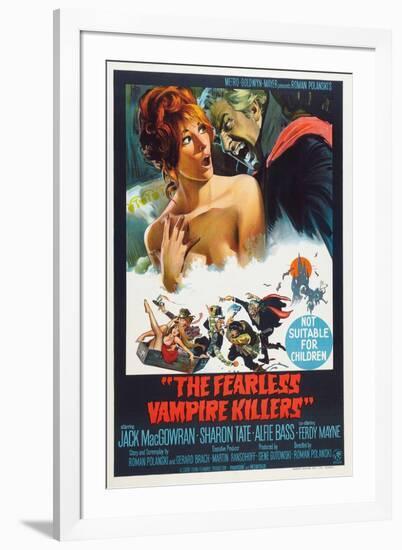 The Fearless Vampire Killers, Australian poster, Sharon Tate, Ferdy Mayne, 1967-null-Framed Art Print