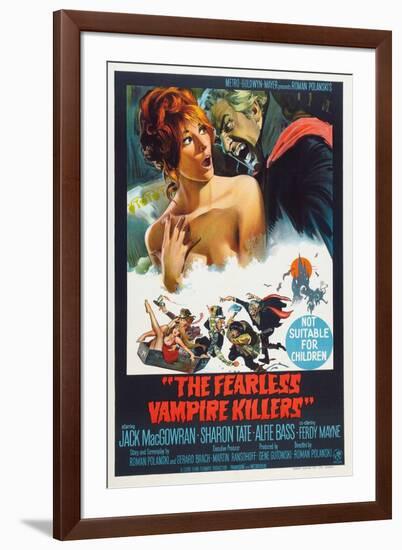 The Fearless Vampire Killers, Australian poster, Sharon Tate, Ferdy Mayne, 1967-null-Framed Art Print