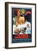 The Fearless Vampire Killers, Australian poster, Sharon Tate, Ferdy Mayne, 1967-null-Framed Art Print