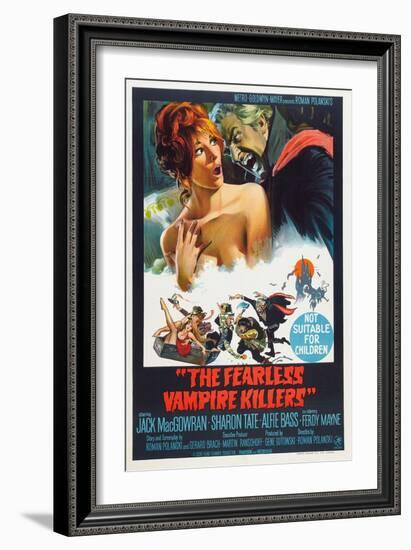 The Fearless Vampire Killers, Australian poster, Sharon Tate, Ferdy Mayne, 1967-null-Framed Art Print