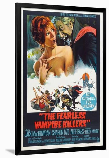 The Fearless Vampire Killers, Australian poster, Sharon Tate, Ferdy Mayne, 1967-null-Framed Art Print