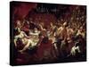 The Feast of Belshazzar, 17th or Early 18th Century-Pietro Dandini-Stretched Canvas