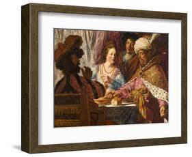 The Feast of Esther, c.1625-Jan The Elder Lievens-Framed Giclee Print