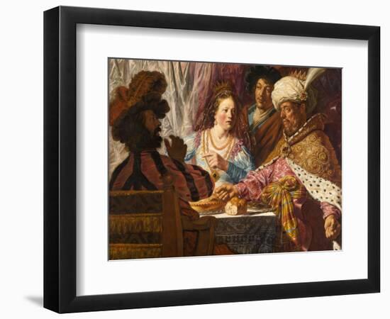 The Feast of Esther, c.1625-Jan The Elder Lievens-Framed Giclee Print