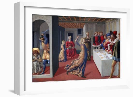 The Feast of Herod and the Beheading of Saint John the Baptist, 1461-1462-Benozzo Gozzoli-Framed Giclee Print