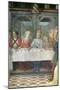 The Feast of Herod: Detail of Figures at Central Table (Fresco) (See also 60431 & 60432)-Fra Filippo Lippi-Mounted Giclee Print