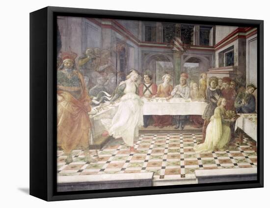 The Feast of Herod-Fra Filippo Lippi-Framed Stretched Canvas