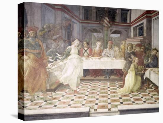 The Feast of Herod-Fra Filippo Lippi-Stretched Canvas