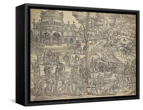 The Feast of Herod-Hans Sebald Beham-Framed Stretched Canvas