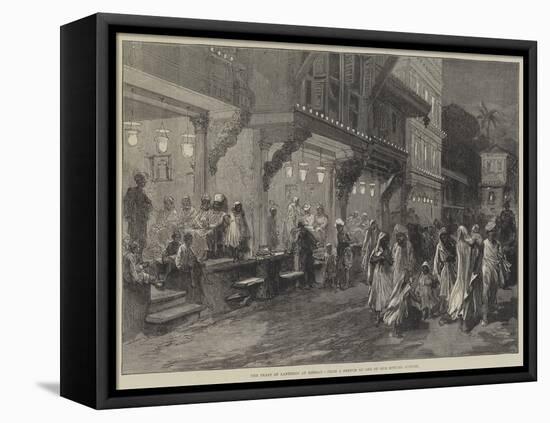 The Feast of Lanterns at Bombay-null-Framed Stretched Canvas