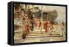 The Feast of Neptune; La Fete De Neptune (Oil on Canvas)-Ettore Forti-Framed Stretched Canvas