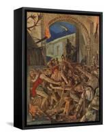 The Feast of Robert De Comines' Men at Durham-Richard Caton Woodville II-Framed Stretched Canvas