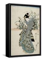 The Feast of Seven Herbs, Early 19th Century-Keisai Eisen-Framed Stretched Canvas