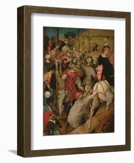 The Feast of St. Martin (Detail)-Pieter Brueghel the Younger-Framed Giclee Print