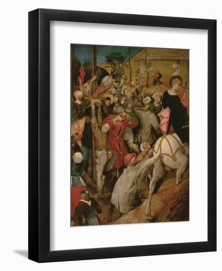 The Feast of St. Martin (Detail)-Pieter Brueghel the Younger-Framed Giclee Print
