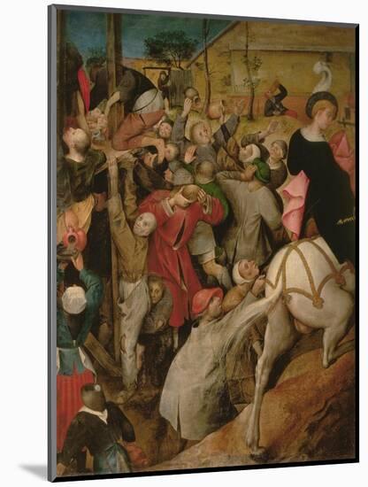 The Feast of St. Martin (Detail)-Pieter Brueghel the Younger-Mounted Giclee Print
