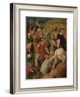 The Feast of St. Martin (Detail)-Pieter Brueghel the Younger-Framed Giclee Print