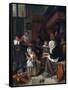 The Feast of St. Nicholas (Christmas)-Jan Havicksz. Steen-Framed Stretched Canvas