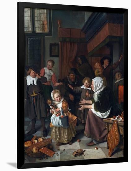 The Feast of St. Nicholas (Christmas)-Jan Havicksz. Steen-Framed Giclee Print